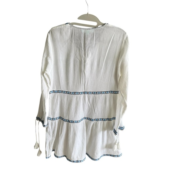 MELISSA ODABASH MILLIE WHITE DRESS Lace-Up Mini - Picture 11 of 13